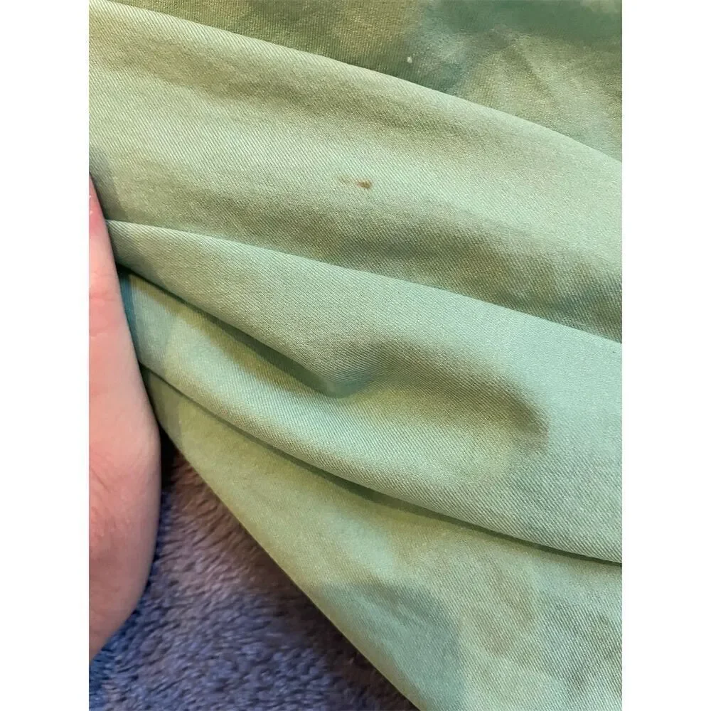 *3/$15 New York & Company Women's Cropped Pants M Light Green Casual - Picture 11 of 11